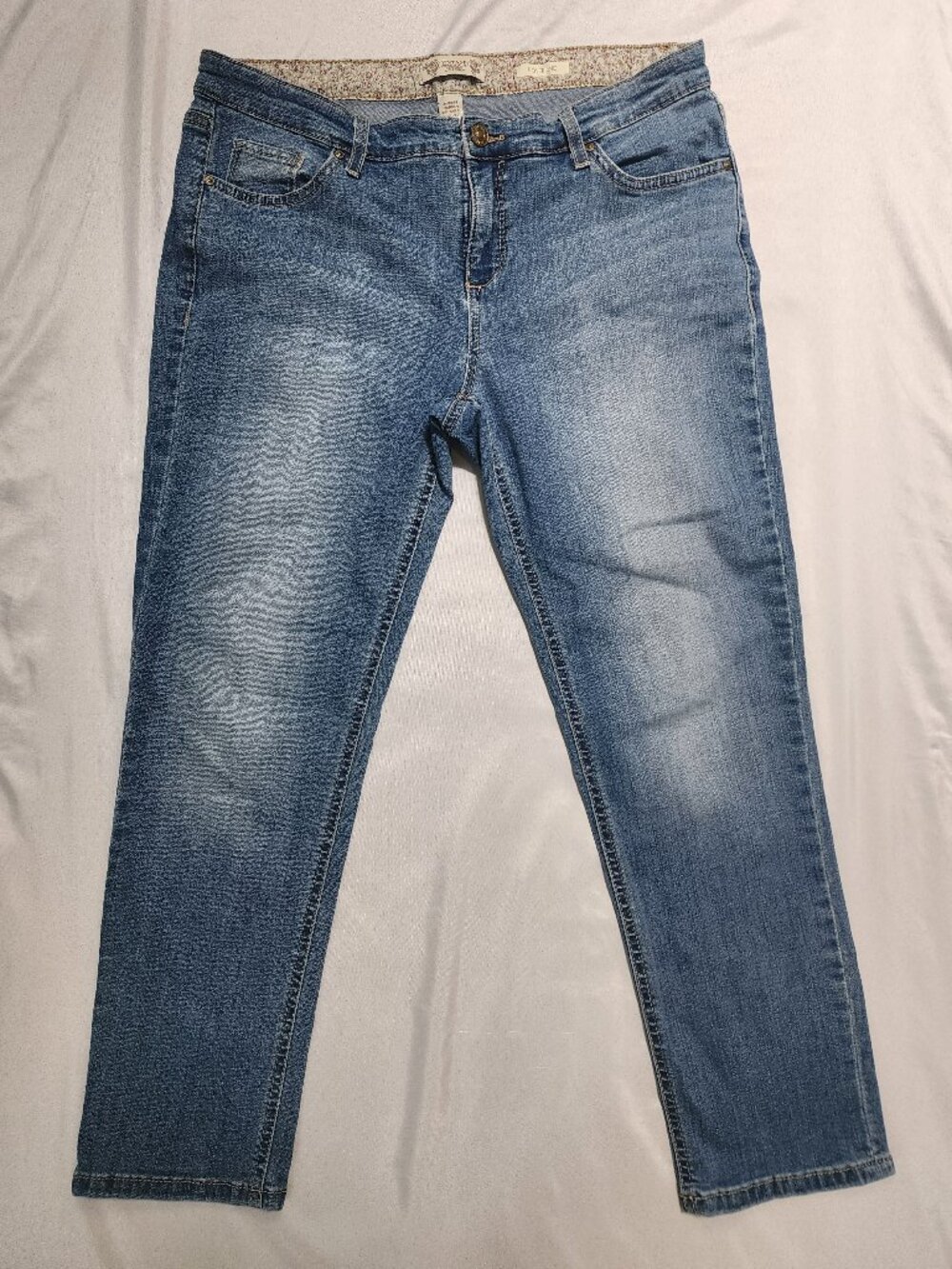Vintage America Blues Gratia Boyfriend Jeans Size 6 High Rise Crop Light Wash